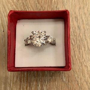 S925 Sterling Silver 3 Stone Ring